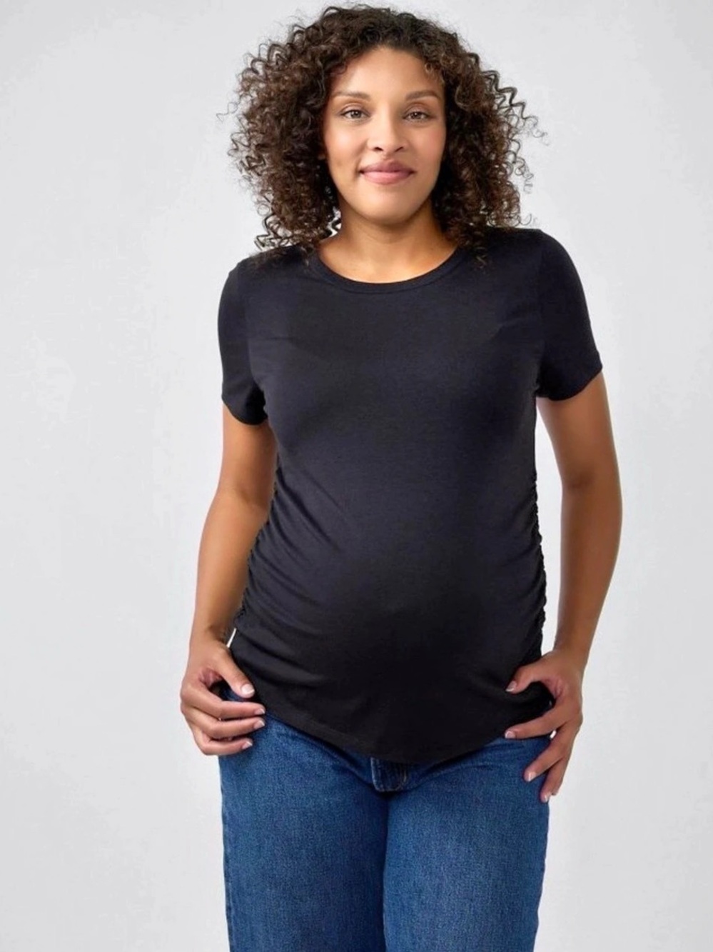 Isabel maternity Women's Black Short Sleeve Tee size XXL